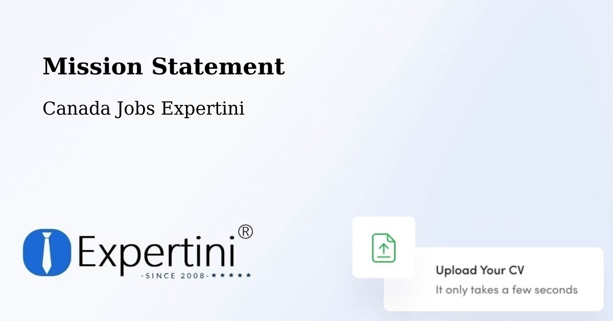 Corporate Mission – Chestermere - Canada Jobs Expertini