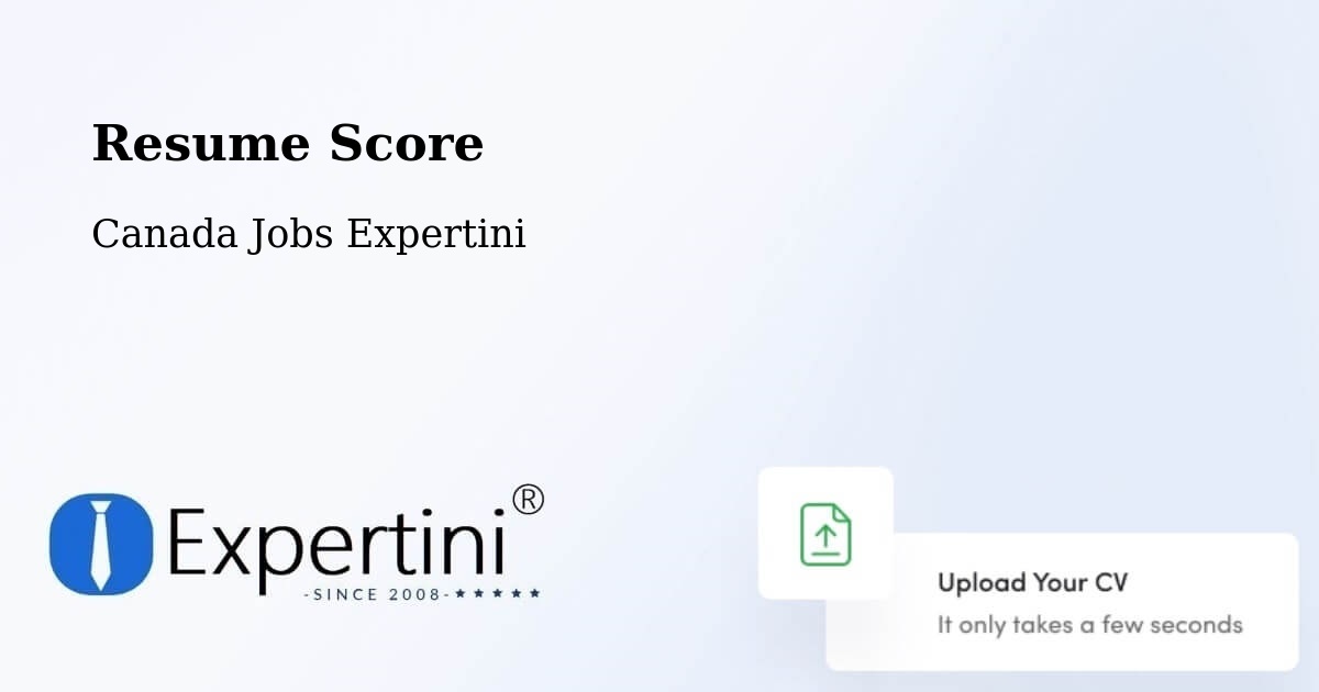 Resume Score & Job Description Match Tool – Chestermere - Canada Jobs Expertini